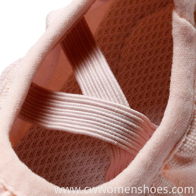 Flat Ballet Dance Shoes Highly Elastic Canvas Girls Ballerina Shoes for Toddler